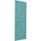 Ekena Millwork Americraft 5-Board Wood 2 Equal Panel Frmd Board-n-Batten Shutters w/Dbl Z-Bar, ARW102BF518X31PTH, PR ARW102BF518X31PTH - alternate 8
